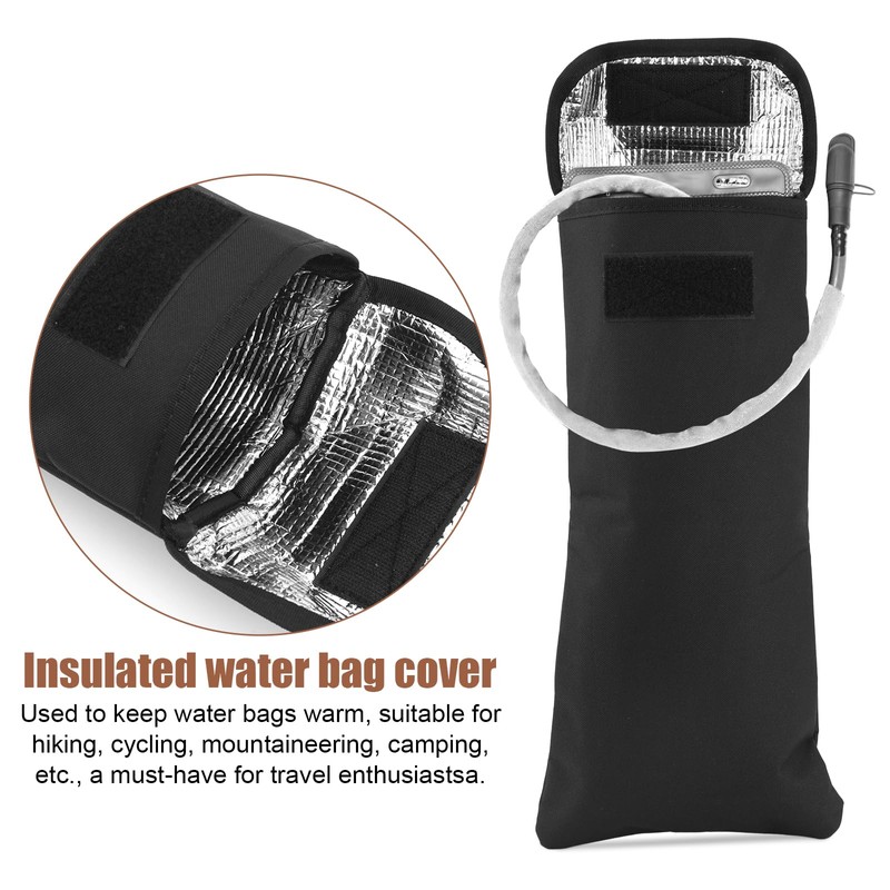 Water Bladder Insulator Bag, Black Oxford Cloth Hydration Bladder Insulation