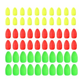 PATIKIL Fishing Foam Floats 3 Sizes, 60Pcs Oval Snell Floats Fly Fishing Strike Indicator for Pompano Rig Trout Catfish Walleye, 3 Colors