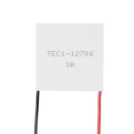 QCCAN 4PCS TEC1-12706 Thermoelectric Cooler TEC1-12706 Semiconductor Refrigeration Tablets 12V 6A Heatsink 40x40MM