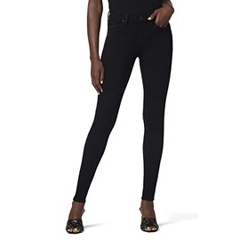 HUDSON Women's Nico Mid Rise Super Skinny Jean, Black, 29