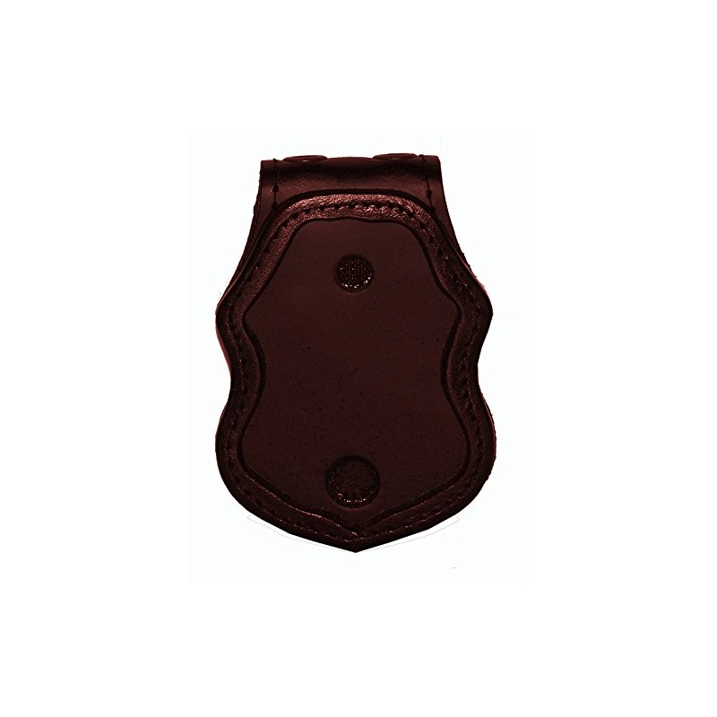 US Border Protection Belt Clip Badge Holder with Chain (Brown)