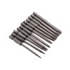 11pcs Torx Driver Set, 1/4 Inch Hex Shank, 75mm Long