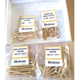 Astone Brass Screws assortments (35 10g Screws 1½'', 2'', 2½'')
