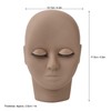 Eyelash Mannequin Head Double Laryer Eyelash Extension Removable Eyelids Makeup