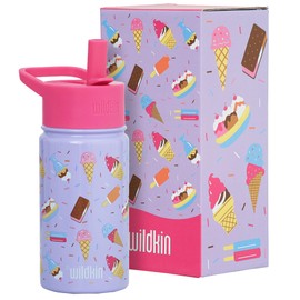 Wildkin Kids 14oz Stainless Steel Water Bottle – BPA-Free, Leakproof, Insulated, Easy-Clean - Sweet Dreams