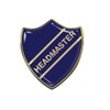 Capricornone Headmaster Gel Domed Blue School Shield Badge
