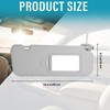Grey Right Passenger Side Sun Visor with Mirror Compatible with