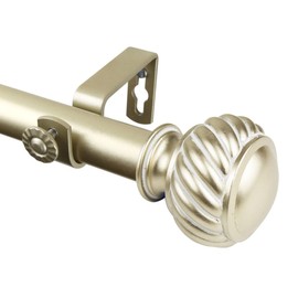 Rod Desyne 1" Baldir Curtain Rod, 66-120", Gold