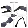 YUELUQU Y2K Sunglasses for Men and Women Futuristic Sunglasses Frameless