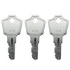 (3) KeyPower 101E-225E Keys for HON File Cabinet & Office