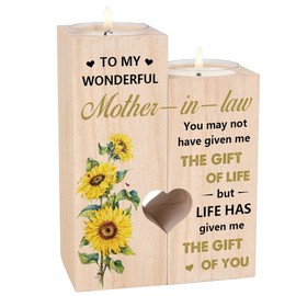 Mother in Law Gift, Candlestick - Gifts for Mother in Law, Mother's Day Christmas Birthday Gifts for Mother-in-Law, Mother of The Groom Gifts, Best Mother in Law Gifts (Mother in Law)