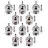 POBADY 10PCS BNC Conectores Macho 50 Ohm BNC Macho Crimpado