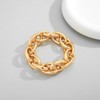 Chunky Stretch Bangles Bracelets for Women Trendy Wide Elastic Gold