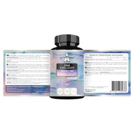 Marine Kollagen Peptide NatiCol® - 3000 mg pro Portion - 150 Kapseln - 1 Monatsvorrat - Fischkollagenprotein für gesunde Haut, Gelenke und Haare - von Apollo's Hegemony
