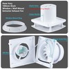 4inch Wall Mounted Fan, 55CFM Bathroom Exhaust Fan w/Check Valve,