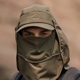 EVD-X Gorra Deportiva Máxima Protección de la Intemperie Actividades al Aire Libre Ajustable Secado Rápido Sol Sombrero Gorra Hombre y Mujer Beisbol Caminata Pesca Golf Senderismo 4x4 (X-5782)