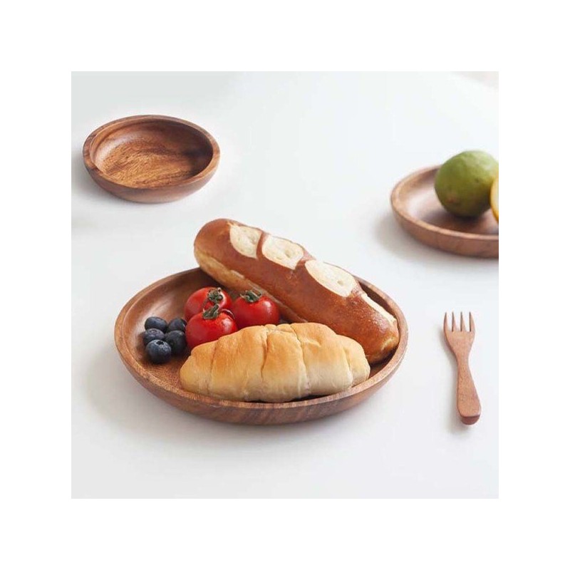 Nicot Wood Round Plate L / 니코트 우드 라운드 플레이트