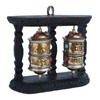 QT S Spinning Tibetan Prayer Wheel Wall Hanging Design -