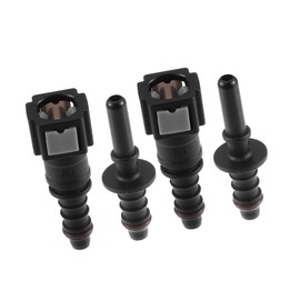 A ABSOPRO 1/4 SAE to 5/16 Straight Car Fuel Hose Quick Release Connector 2 Set Item Replacement