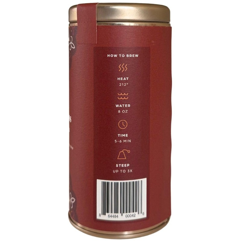 Tahmina Saffron Rooibos Caffeine Free Tea: South African Herbal Blend