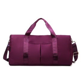 FANDARE 3 in 1 Travel Bags Hand Luggage Ultralight Sports Bag Shoulder Bag Overnight Sports Bag Women Men Weekender Hospital Bag Swimming Bag Training Bag with Shoe Compartment, Purple