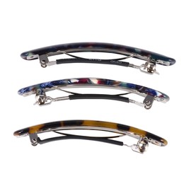 FOMIYES Clip De Pelo De Ácido Acético De 3 Uds Clip En Forma De Barra Decoración Francesa Broches De Pelo A Presión Tocados Para Soportes De Cola De Caballo Clip De Soporte