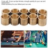 10pcs/Set Brass Cue Tip Snooker Billiard Cue Copper Ferrules Repair