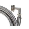 Premium Steam Dryer Hose Installation Kit - Stainless Steel Hoses,