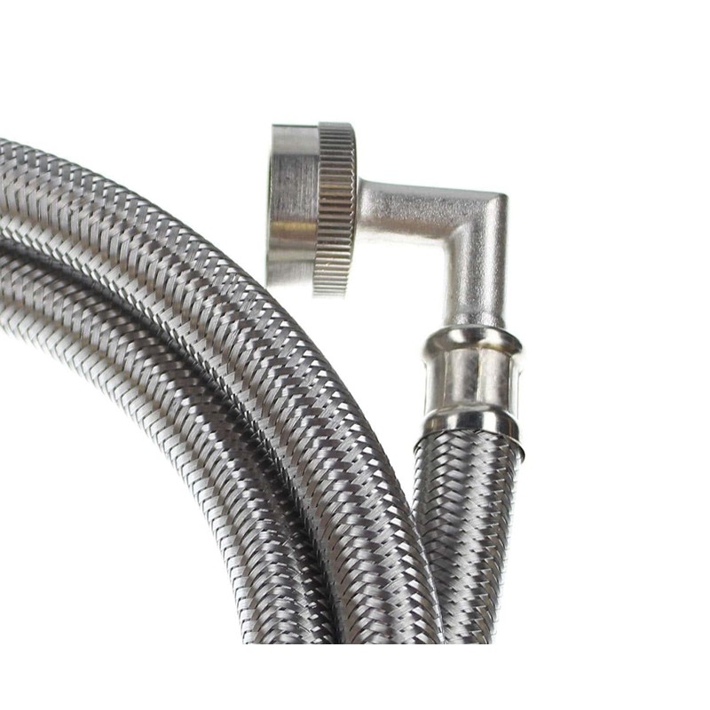 Premium Steam Dryer Hose Installation Kit - Stainless Steel Hoses,