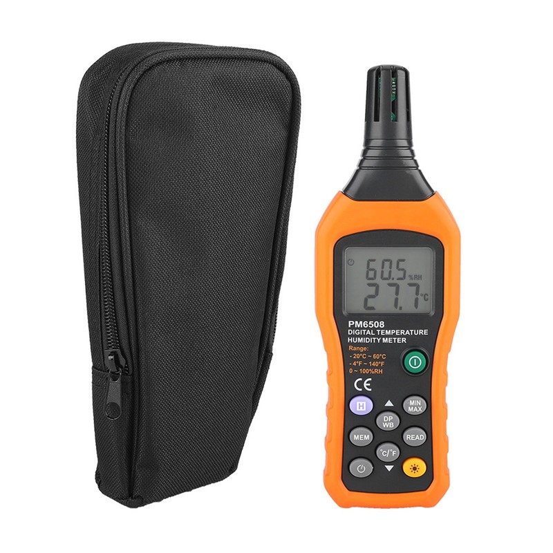 PM6508 High Precision Handheld LCD Digital Temperature Humidity Meter Thermometer