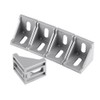 5pcs 4040 Aluminum Alloy Corner Bracket, L Shape Right Angle