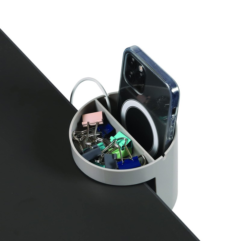 Deflecto Space Saving Small Desktop Storage Organiser, Stationery Pen Holder