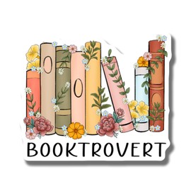Bibliophile Bookshelf Magnet - Book Lover Gift - Floral Decor Accessories Car Magnet - Bookworm Reading Magnet - Bookish Gifts for Readers - Book Heart - AAMT1746