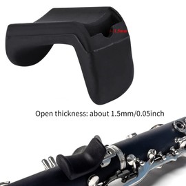 Thumb Rest Cushion, Rubber Clarinet Thumb Rest for Oboe Clarinet Instruments within 1.45-1.75cm(1.5mm)