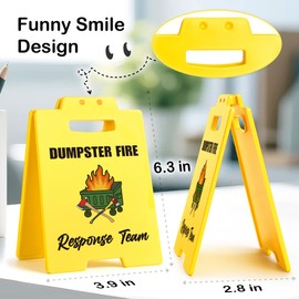 Funny Mini Dumpster Fire Response Team Desk Accessories Employee Appreciation Gifts for Social Worker Coworker Administrative Professional Day Gifts for Admin Assistant Manager, Office Cubicle Decor