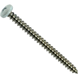 Hard-to-Find Fastener 014973359249 White Pan Shutter Screws, 10 x 2-1/2 White, Piece-12
