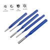 Tofficu 5pcs Cylindrical Punch Heat-treated Tool for Woodworking and Drilling
