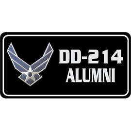 U.S. Air Force DD-214 Alumni Photo License Plate
