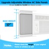 Air Jade Window Air Conditioner Side Panels with Frame, Adjustable