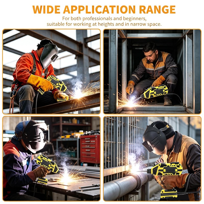 Portable Handheld Welding Machine,120A ARC Welder for 3/32"-1/8" Rods