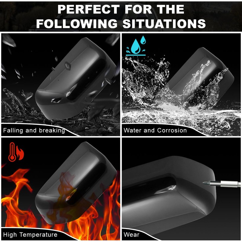 Towing Mirror Cover Cap Replace for 2017-2024 Ford F250 F350