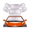 Vimi Set De Parasoles De Ventanillas para Automóvil 6 Piezas