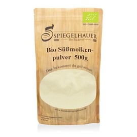 Bäckerei Spiegelhauer Organic Sweet Whey 500g - Natural Whey Powder for Drinks, Baking, Cooking & Beauty Applications - Organic Sweet Whey Powder
