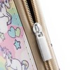 DonDon Women's Purse with Zip, Unicorns and Flamingos Multicolour
