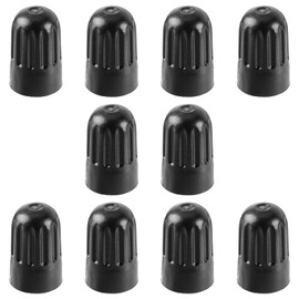 MOTOALL 10Pcs Plastic Black Tire Wheel Valve Stem Valve Cover Caps for TR20008 TPMS, Universal Stem Covers for Cars, SUVs, Bike and Bicycle, Trucks, Motorcycles, Artight Seal Heavy Duty