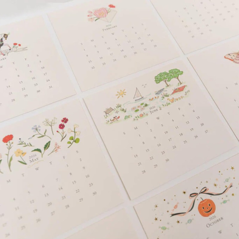 Karen Adams 2026 Desk Calendar Classic Refill Supplement