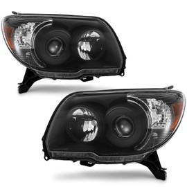 AXLAHA for 2006-2009 Toyota Halogen Headlights Black Pair