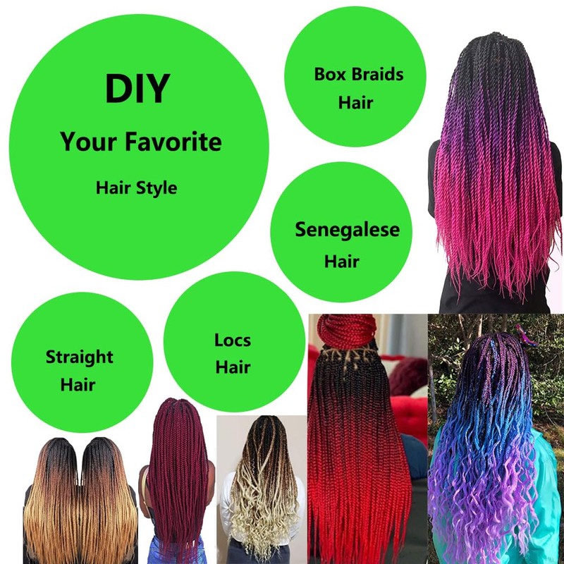 Braiding Hair Extensions Ombre Brown Professional High Temperature Braids Hair