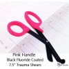 worldinst PINK STEALTH Fluoride Black Coated BLADES Trauma Paramedic Shears