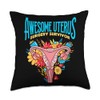 Uterus Surgery Recovery Hysterectomy Removal Throw Pillow